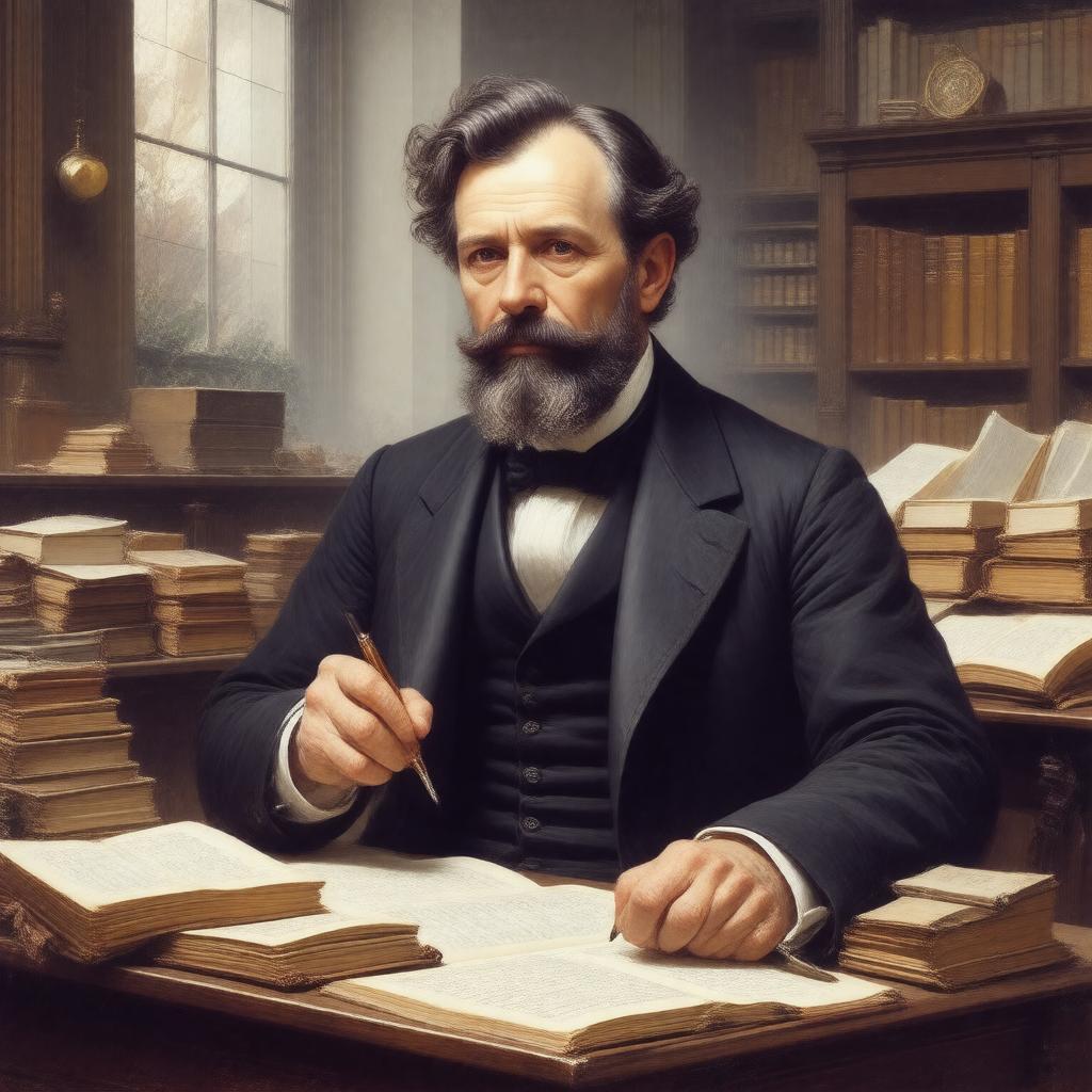 AI-created image of Arthur Cayley