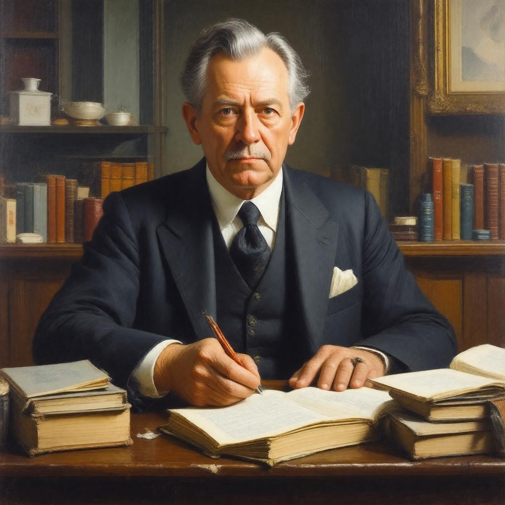 AI-created image of Arthur Cecil Pigou