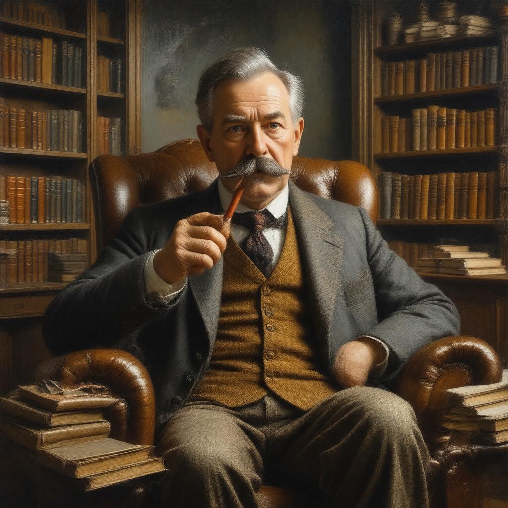 AI-created image of Arthur Conan Doyle