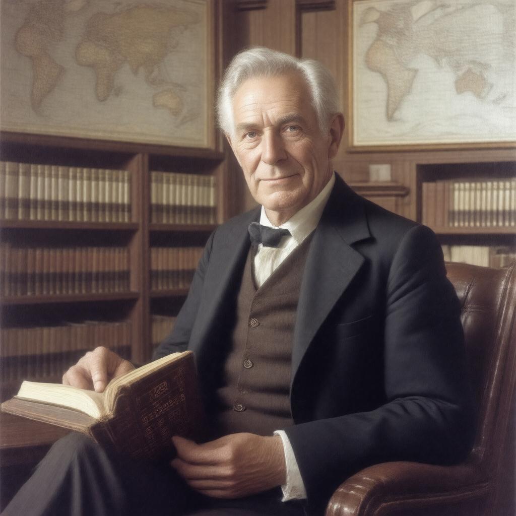 Click to view larger image AI-created image of Arthur Holmes