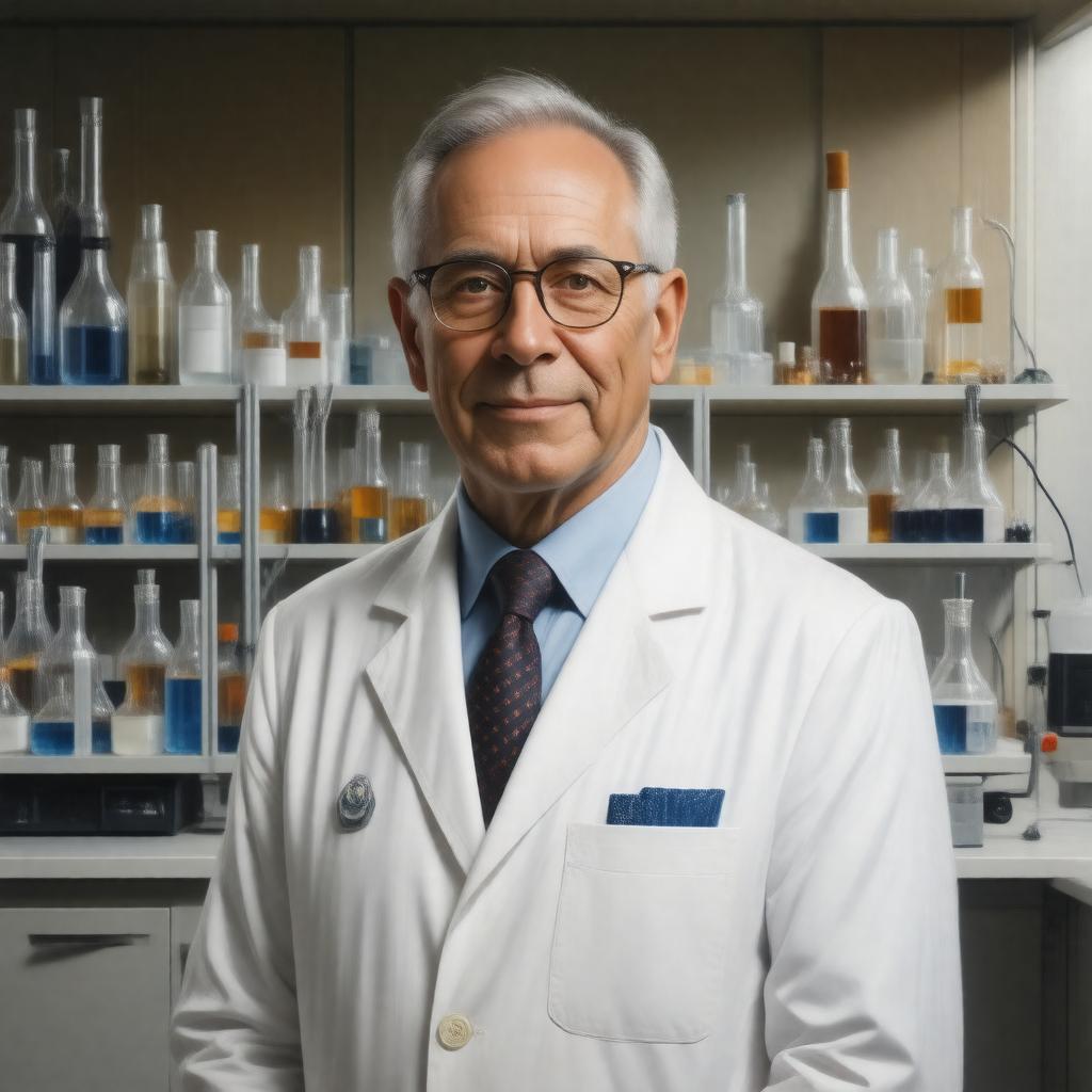 AI-created image of Arthur Kornberg