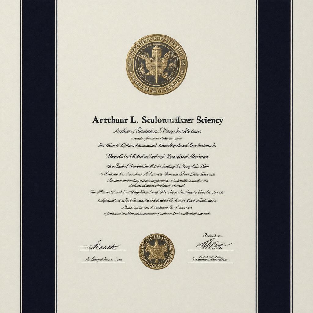 AI-created image of Arthur L. Schawlow Prize in Laser Science