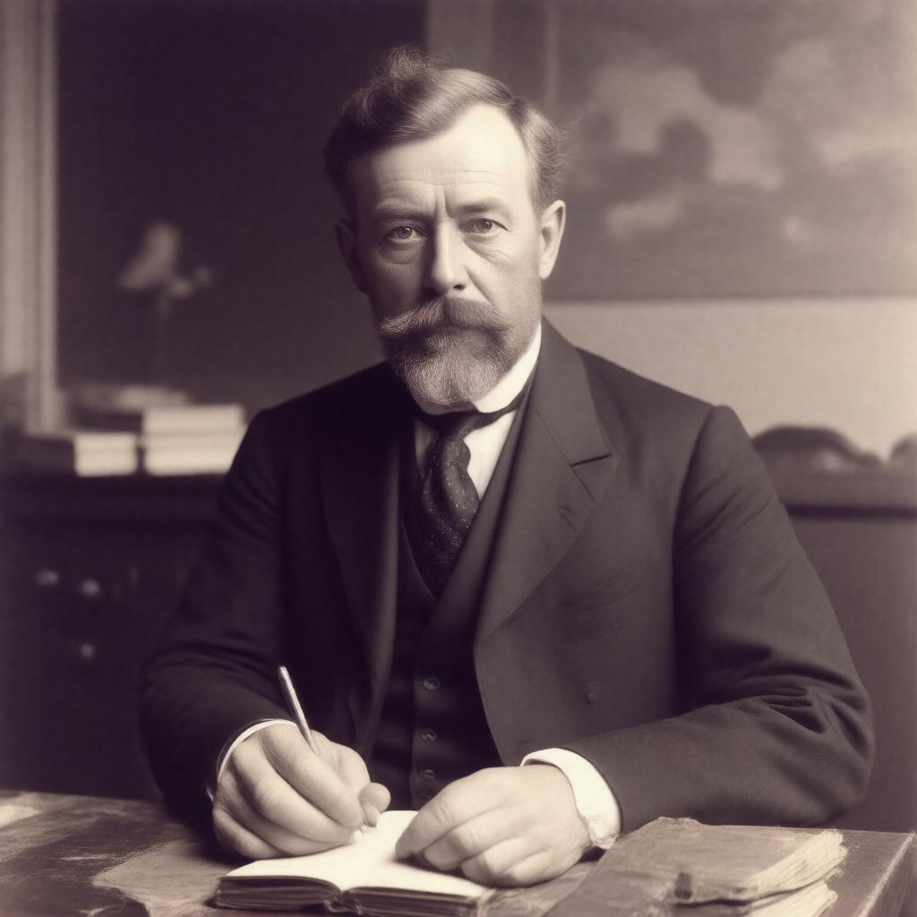 Click to view larger image AI-created image of Arthur Llewelyn Davies