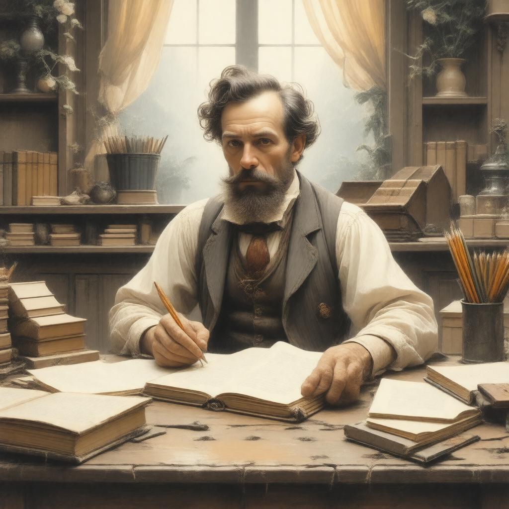 AI-created image of Arthur Rackham