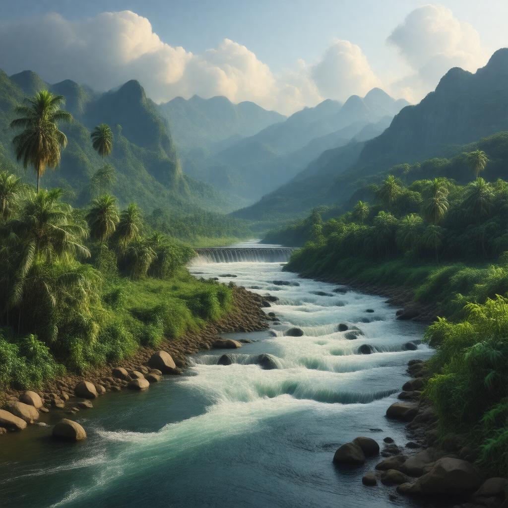 AI-created image of Artibonite River