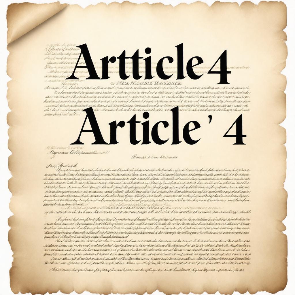 AI-created image of Article 4