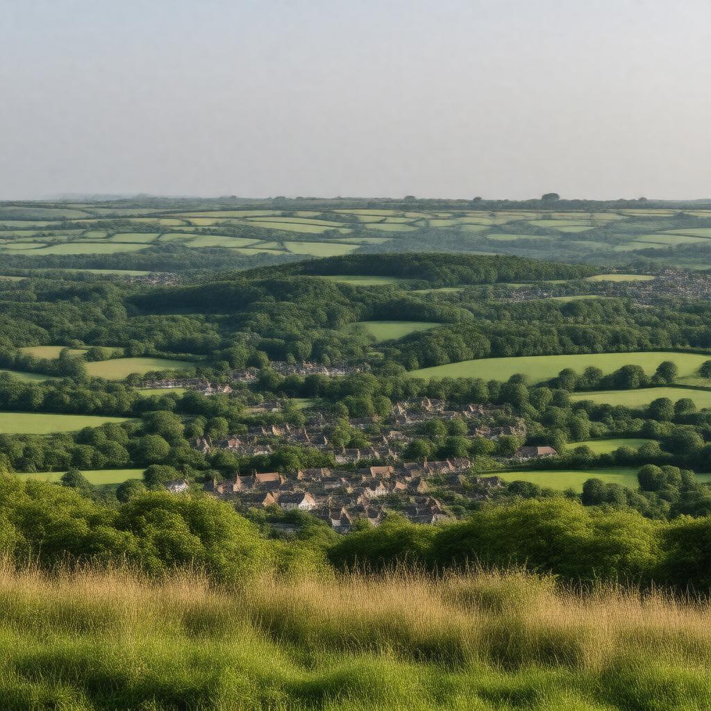AI-created image of Arundel and South Downs