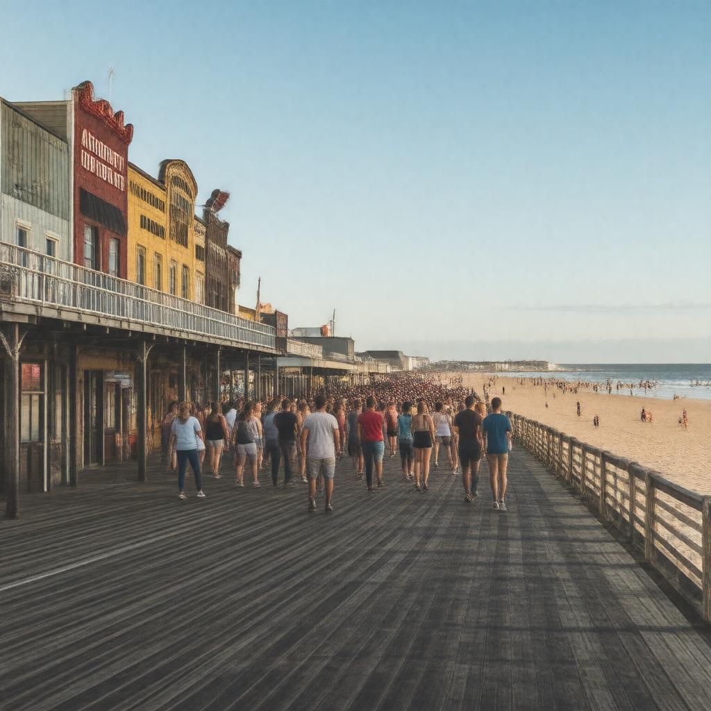 AI-created image of Asbury Park, New Jersey, USA