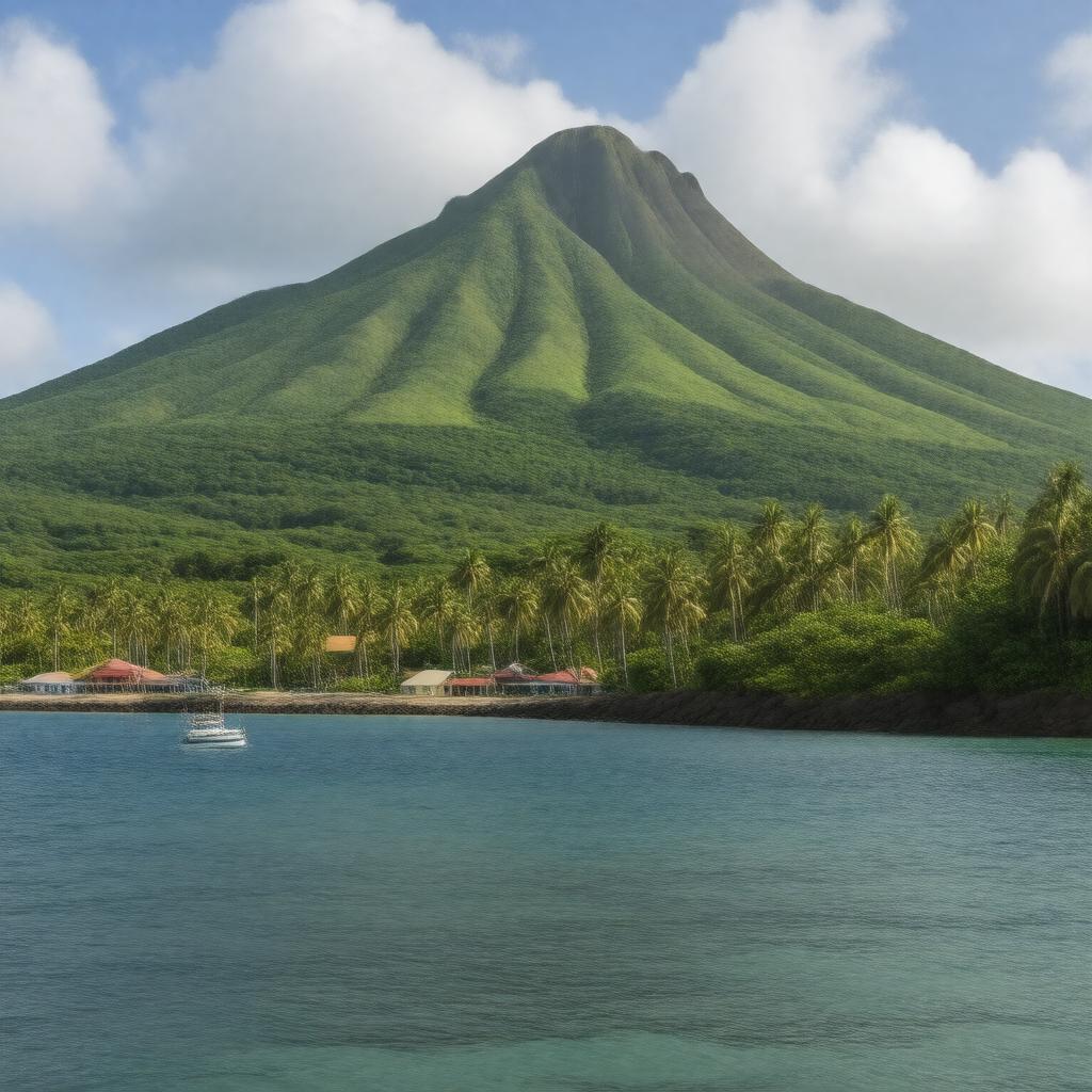 AI-created image of Ascension Island