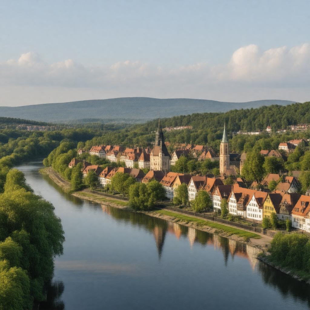 AI-created image of Aschaffenburg, Germany