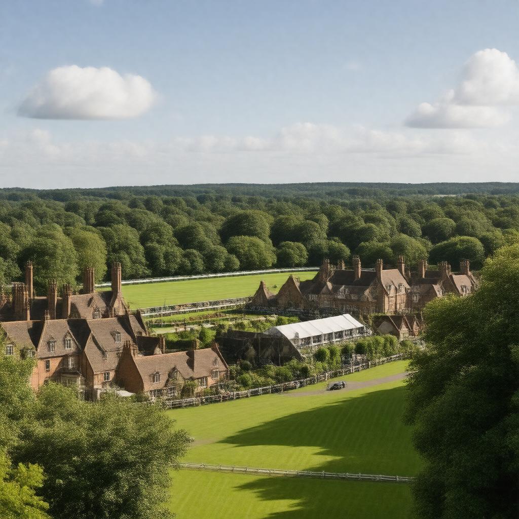 AI-created image of Ascot, Berkshire, England