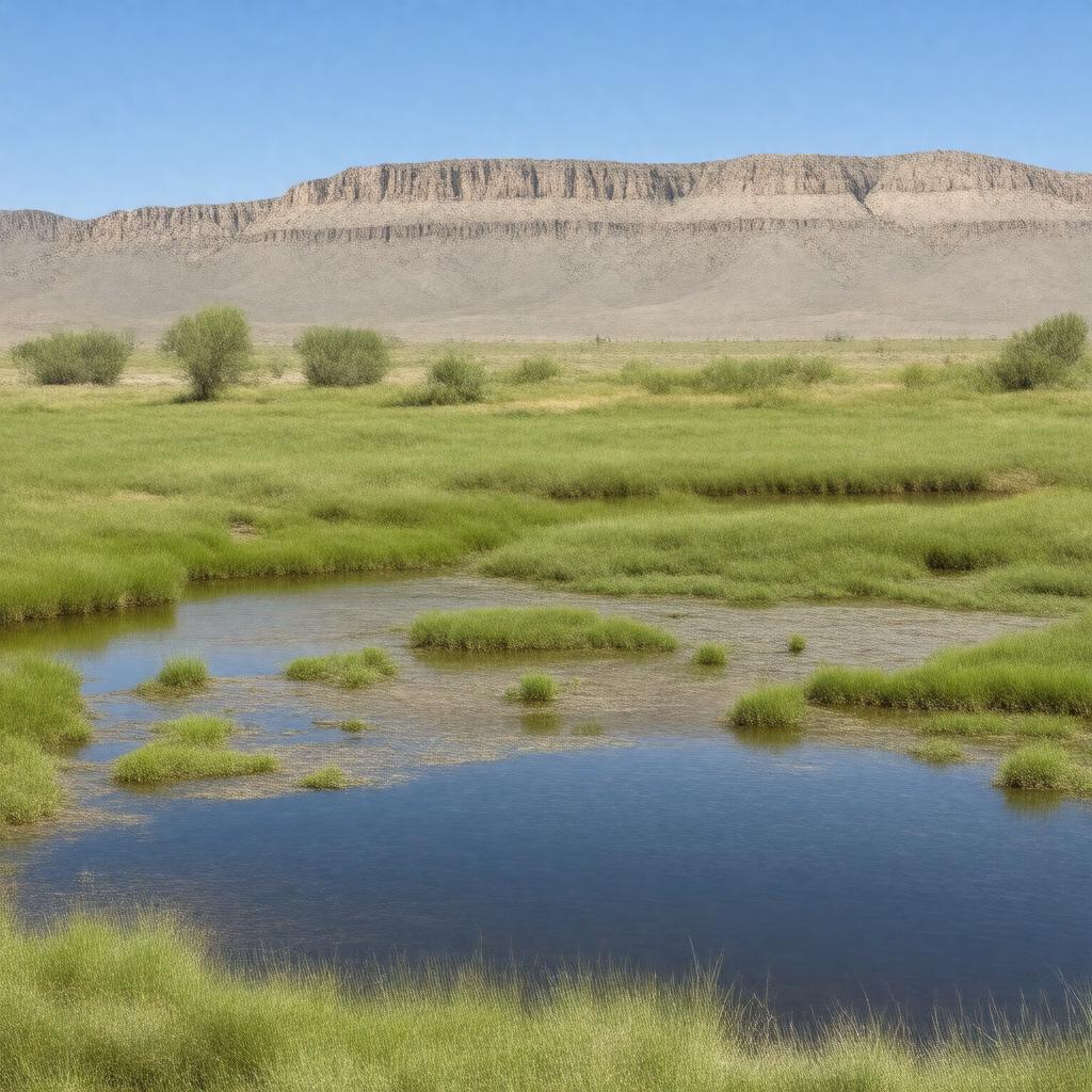 AI-created image of Ash Meadows National Wildlife Refuge