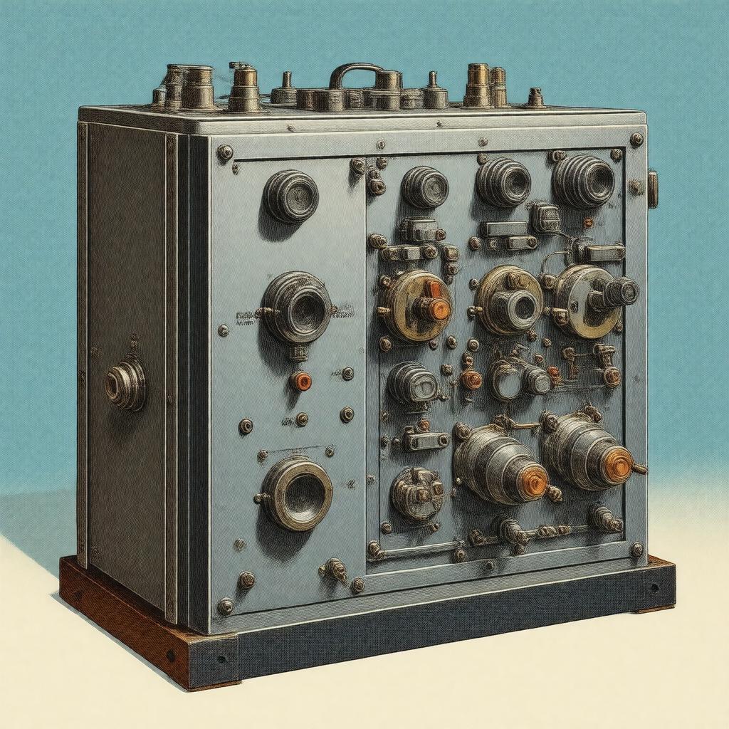 Click to view larger image AI-created image of Ashby’s homeostat