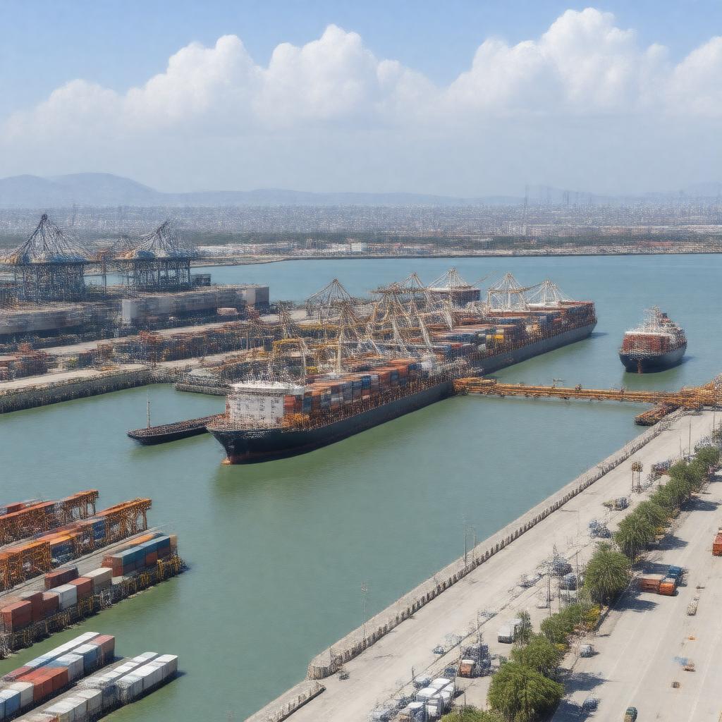 AI-created image of Ashdod Port