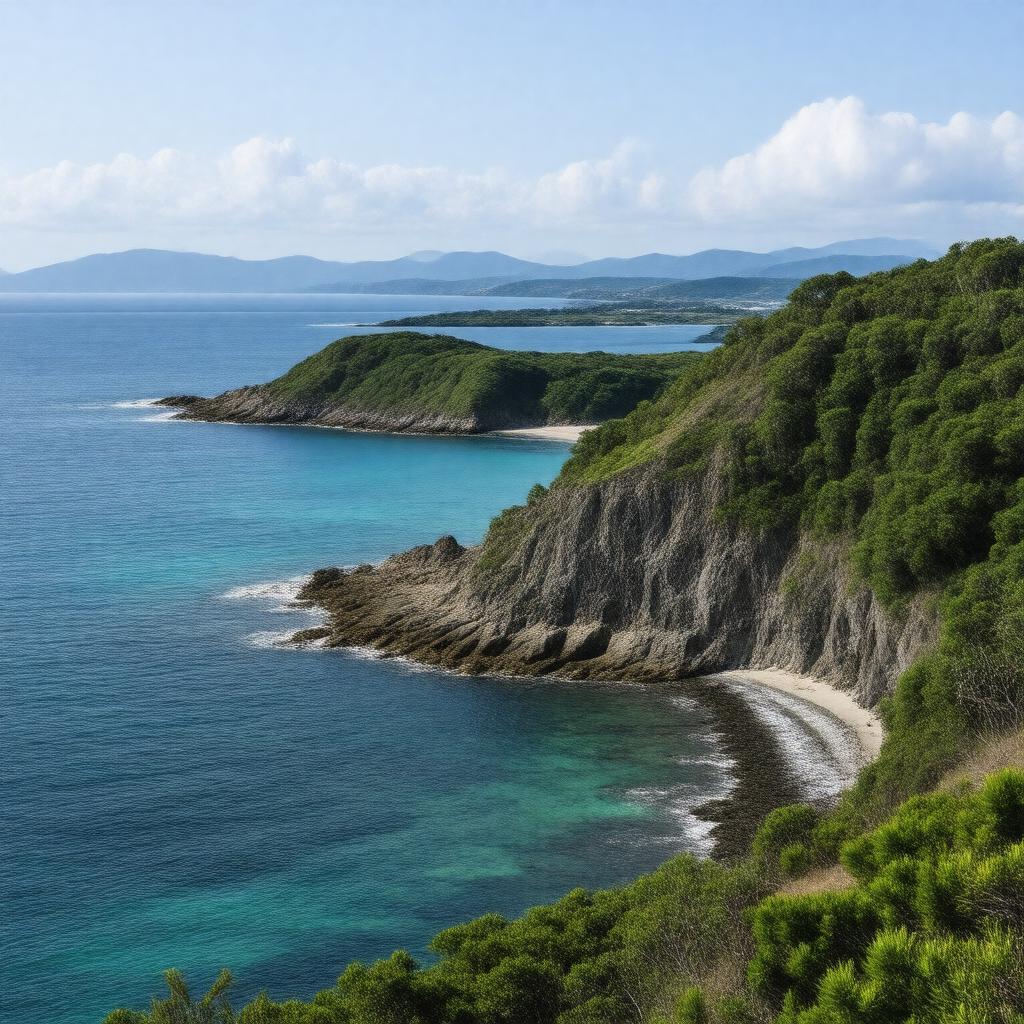 AI-created image of Ashizuri-Uwakai National Park