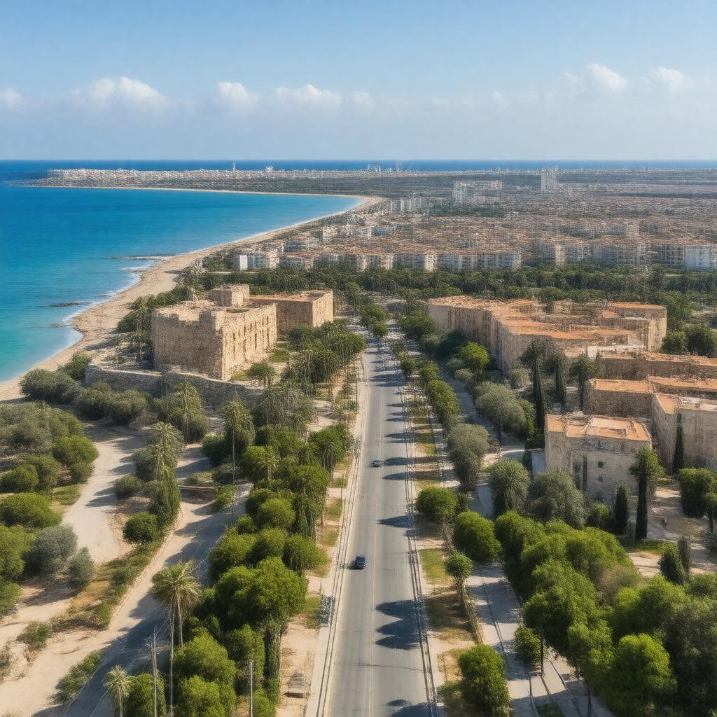 AI-created image of Ashkelon, Israel