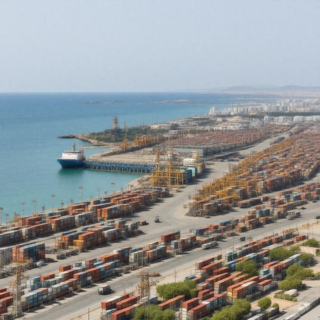 AI-created image of Ashkelon Port