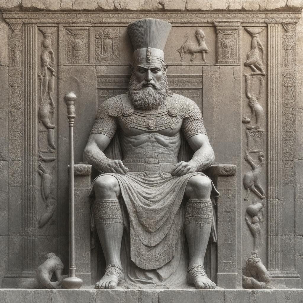 AI-created image of Ashurbanipal