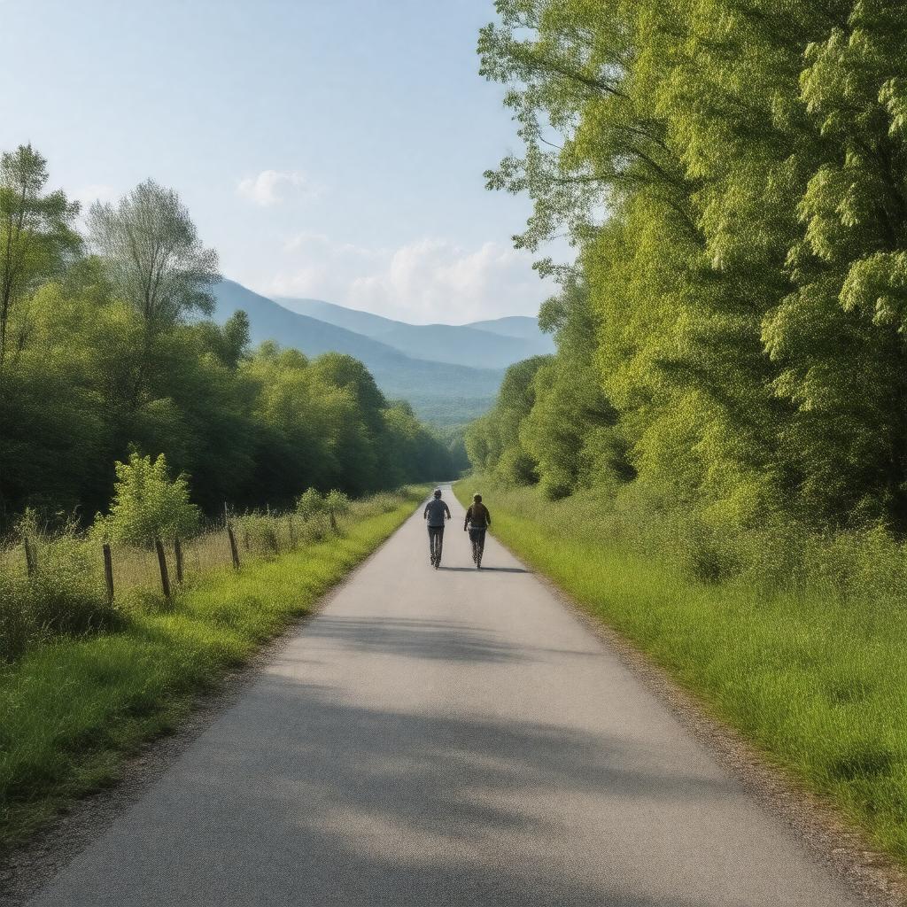 Click to view larger image AI-created image of Ashuwillticook Rail Trail