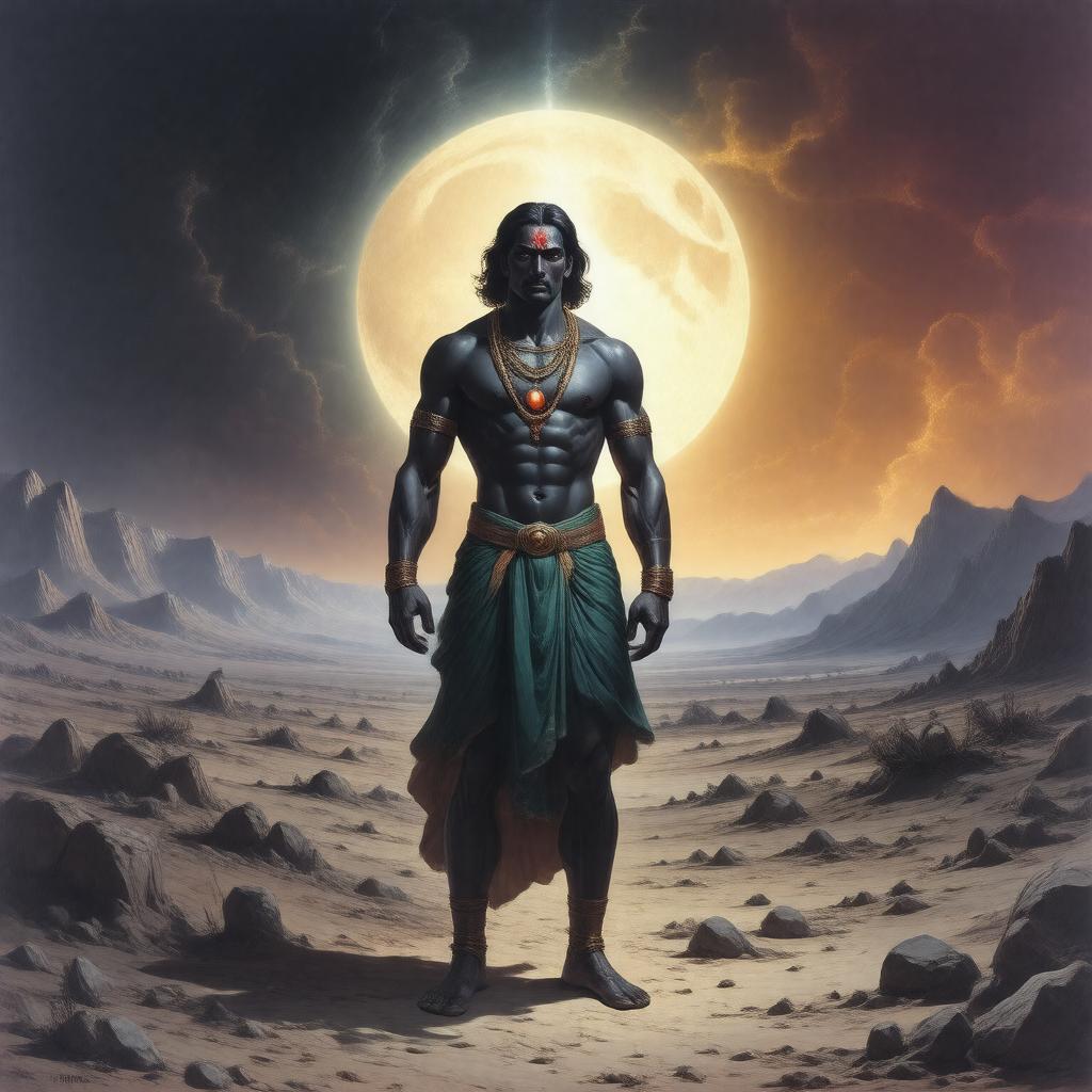 AI-created image of Ashwatthama