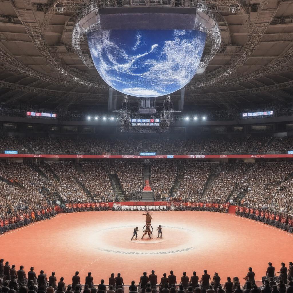 AI-created image of Asian Wrestling Championships
