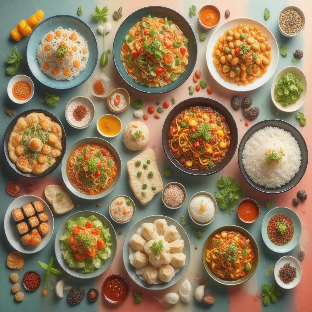 AI-created image of Asian cuisine