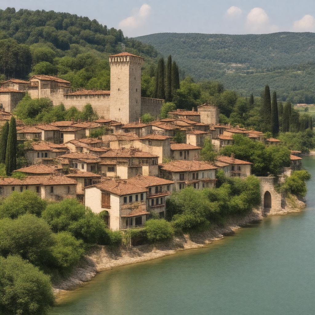 Click to view larger image AI-created image of Asolo, Italy