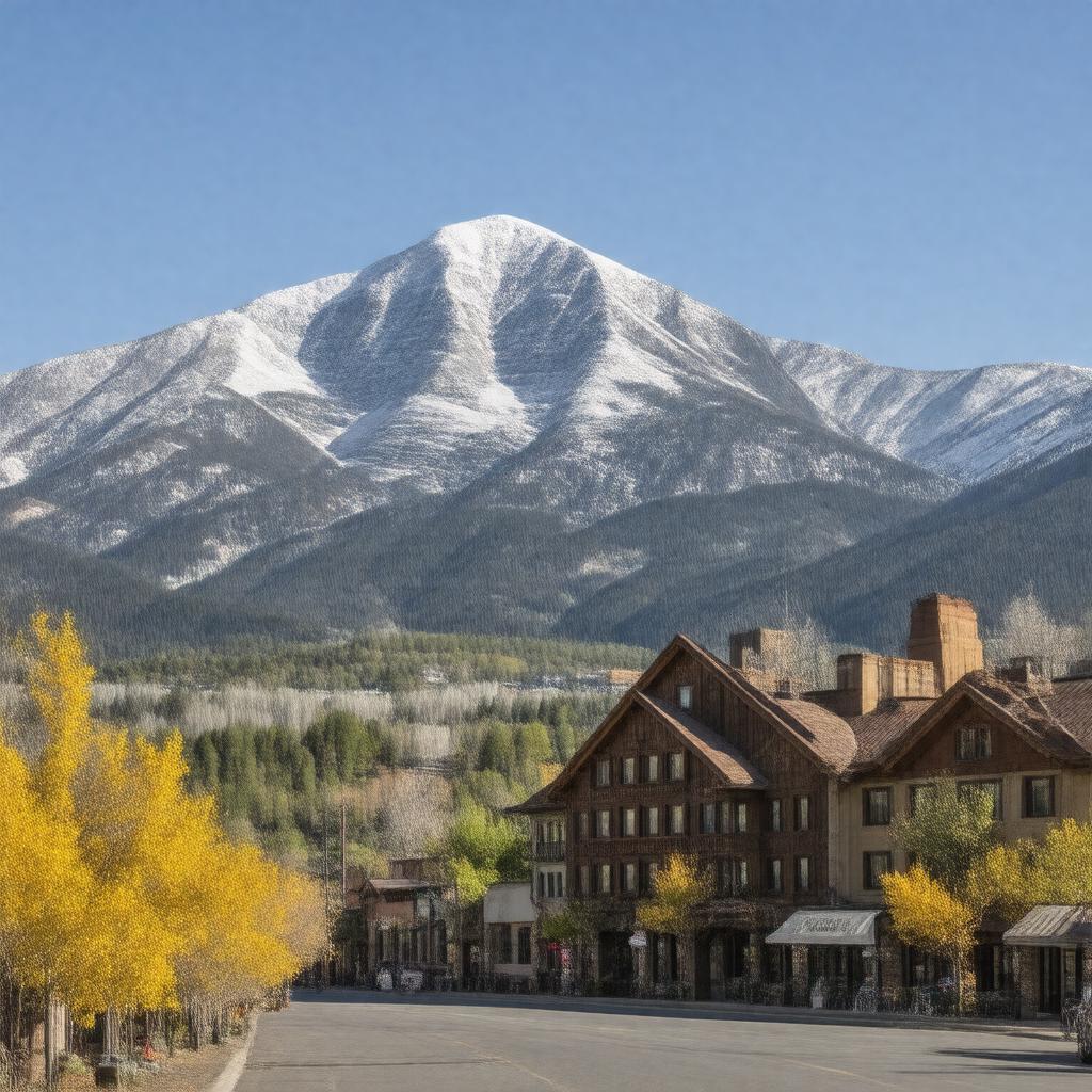 AI-created image of Aspen, Colorado, USA
