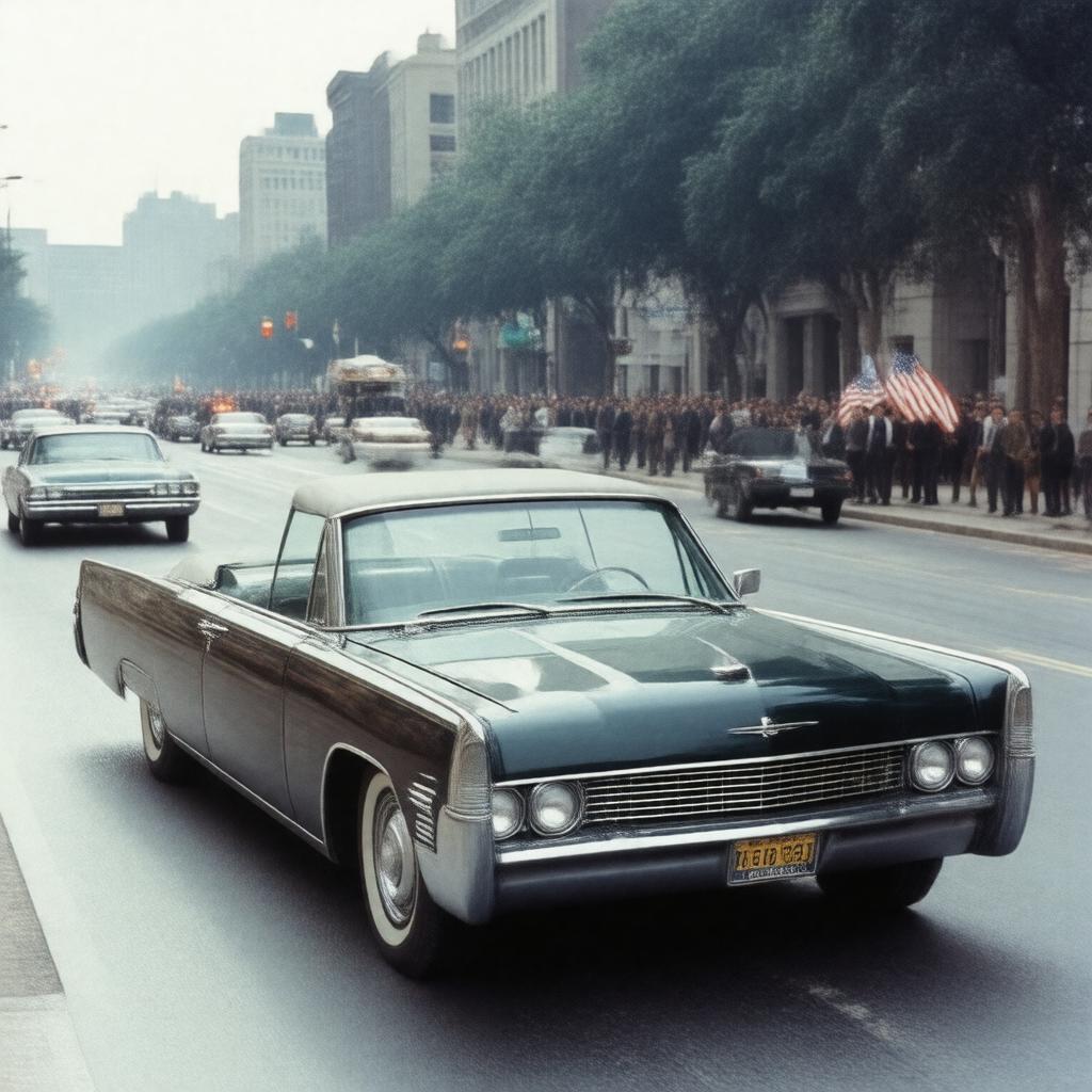 Click to view larger image AI-created image of Assassination of John F. Kennedy