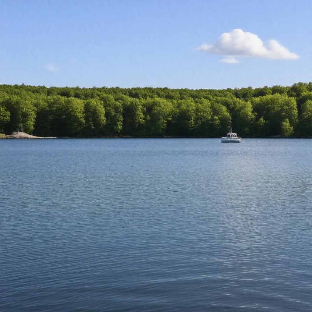 AI-created image of Assawompset Pond