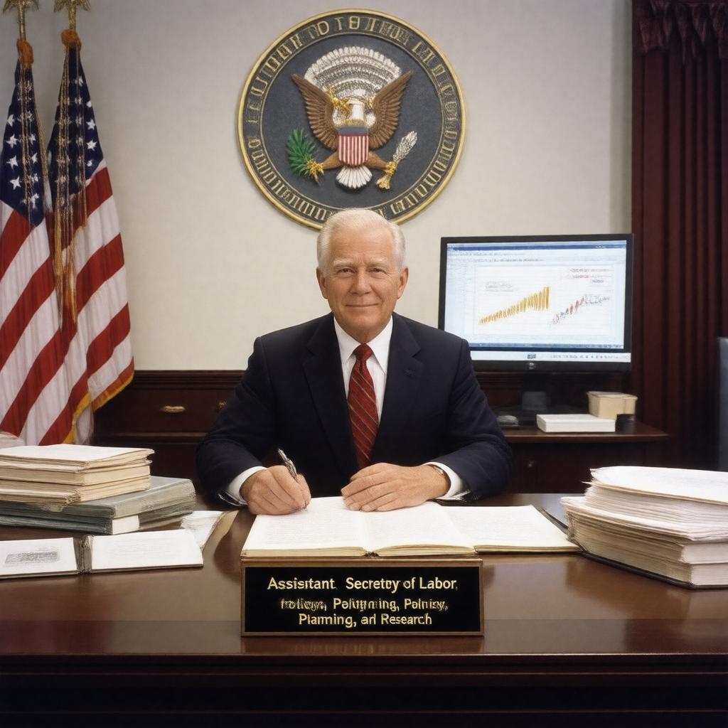 AI-created image of Assistant Secretary of Labor for Policy, Planning, and Research