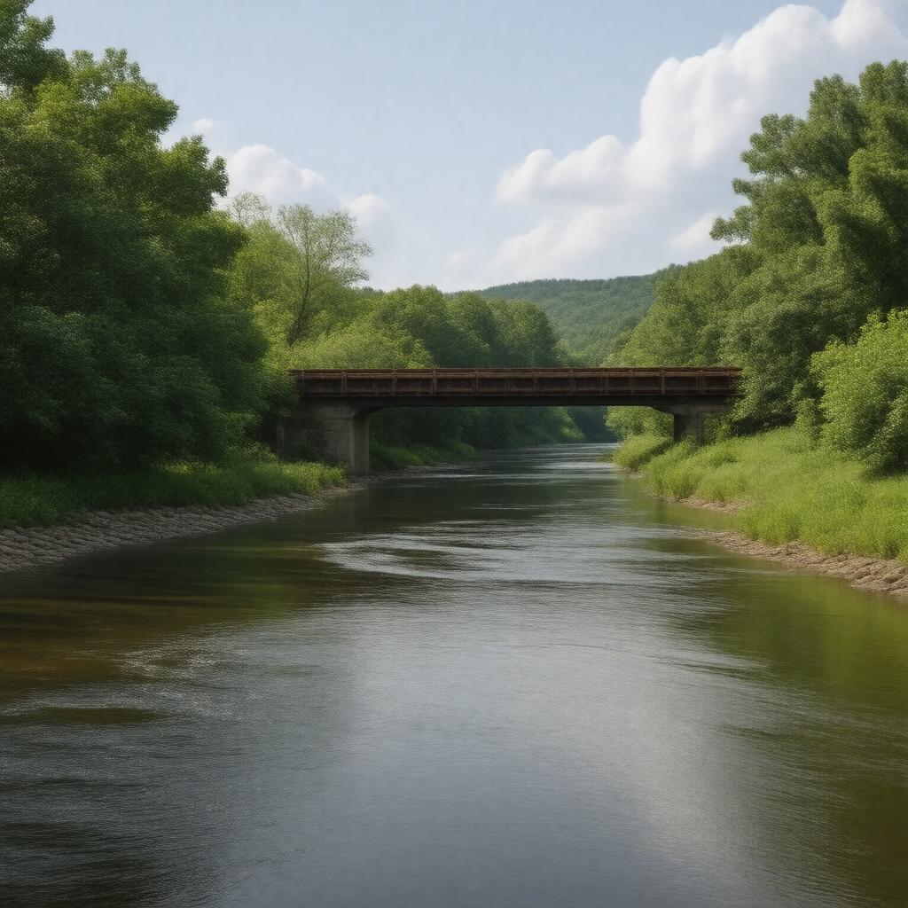 AI-created image of Assonet River