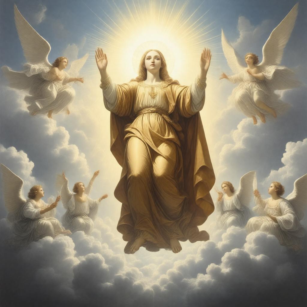 AI-created image of Assumption of Mary