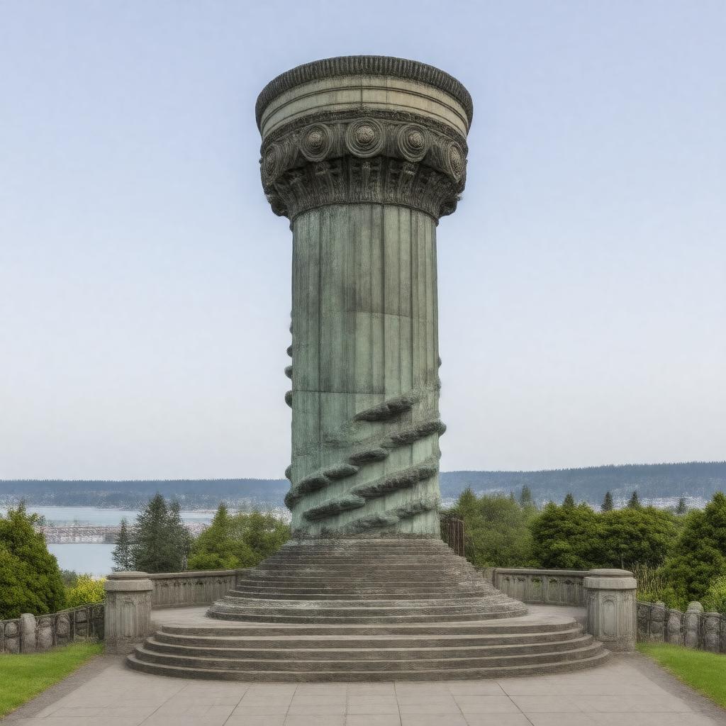 AI-created image of Astoria Column