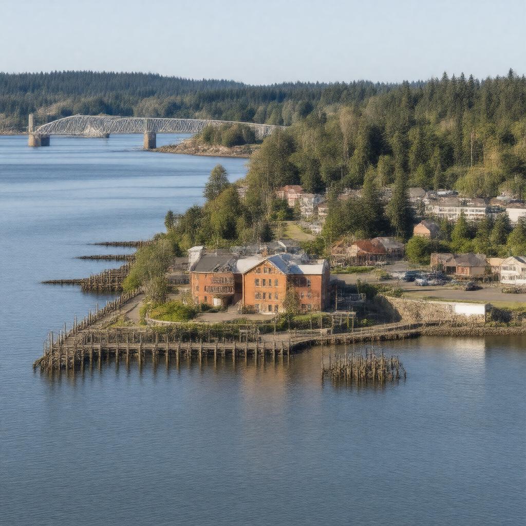 AI-created image of Astoria, Oregon