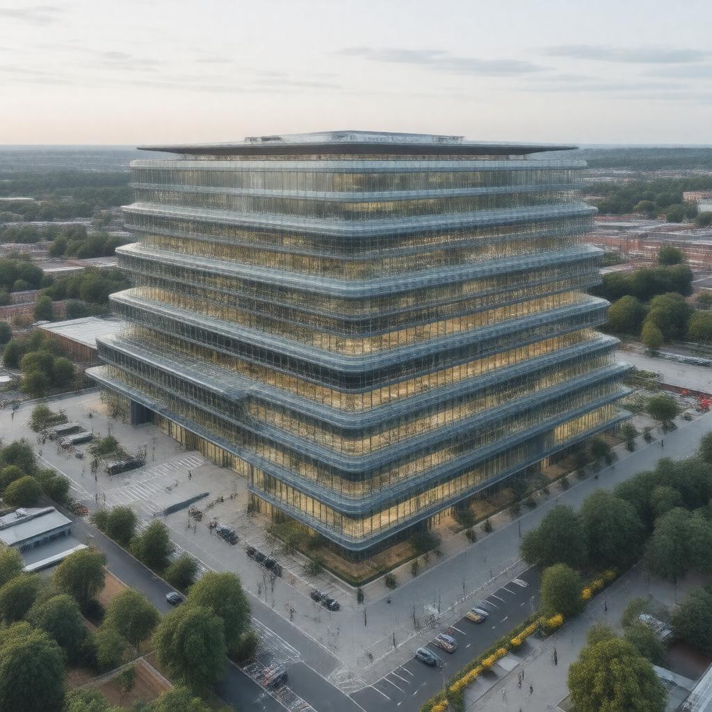 Click to view larger image AI-created image of AstraZeneca global headquarters