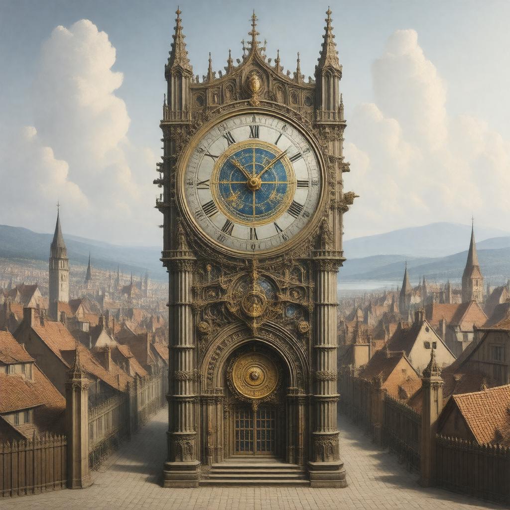 Click to view larger image AI-created image of Astronomical clock