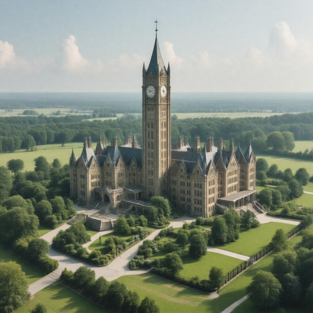 AI-created image of Asylum for the Insane