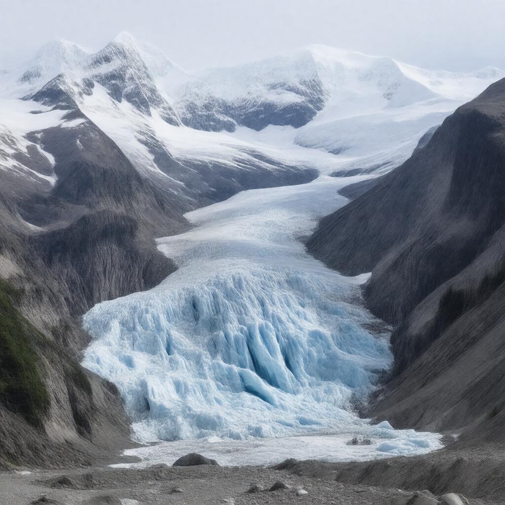 Click to view larger image AI-created image of Athabasca Glacier