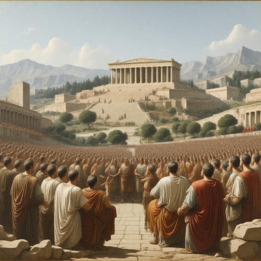 AI-created image of Athenian democracy