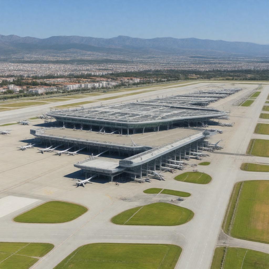 Click to view larger image AI-created image of Athens International Airport Eleftherios Venizelos