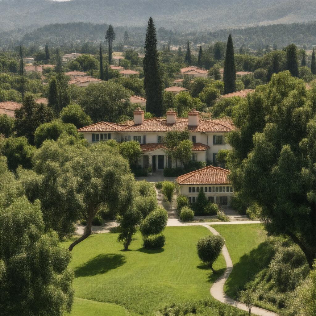 AI-created image of Atherton, California