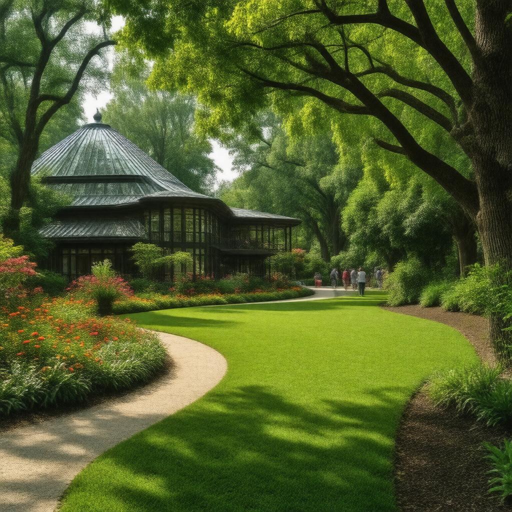 AI-created image of Atlanta Botanical Garden