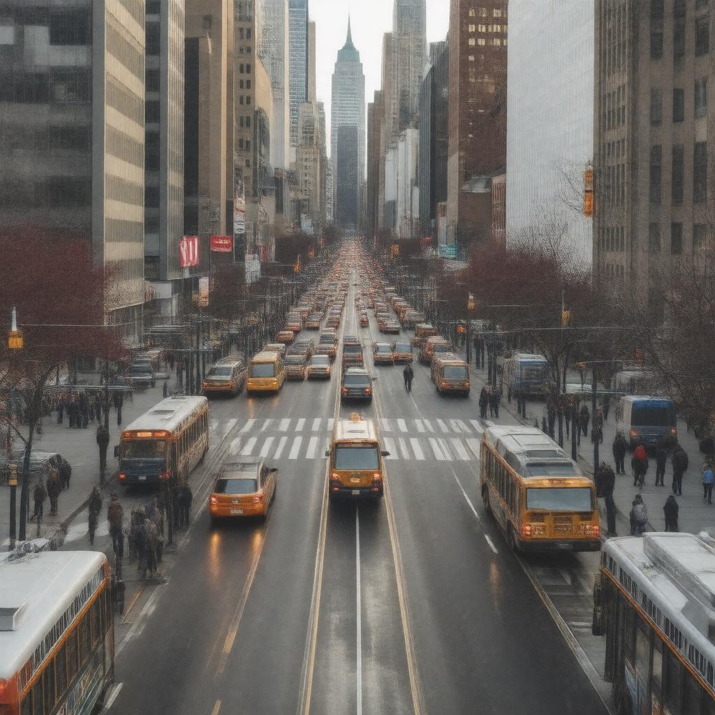 AI-created image of Atlantic Avenue