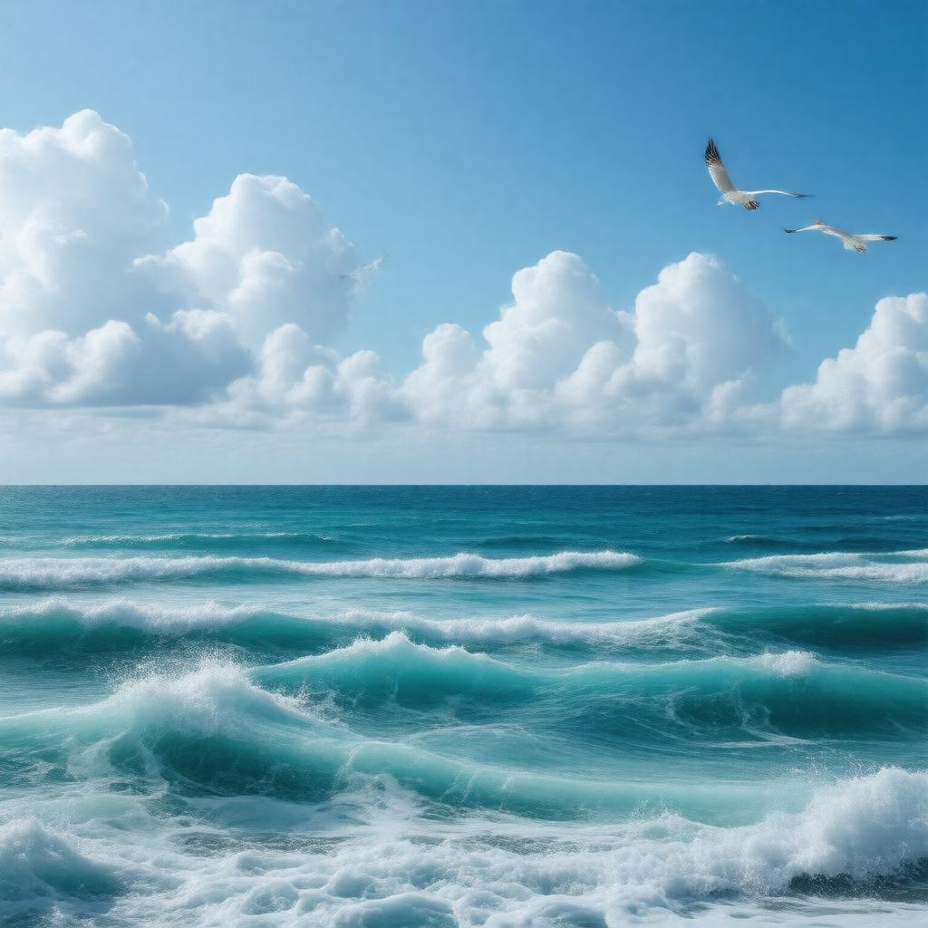 AI-created image of Atlantic Ocean