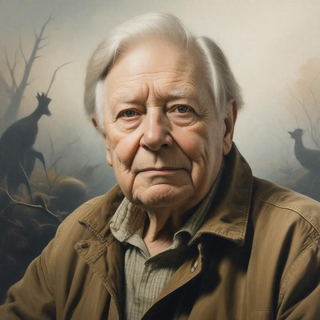 AI-created image of Attenborough at 90