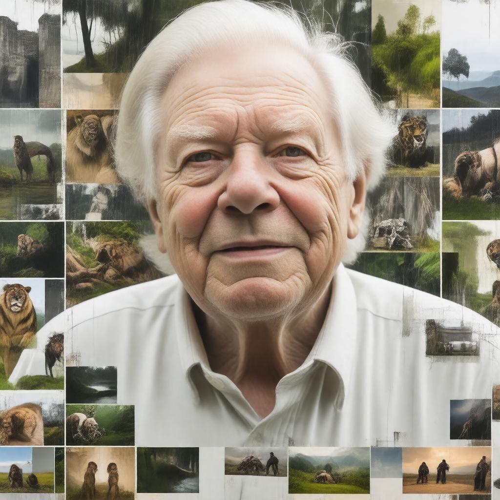 Click to view larger image AI-created image of Attenborough's Journey