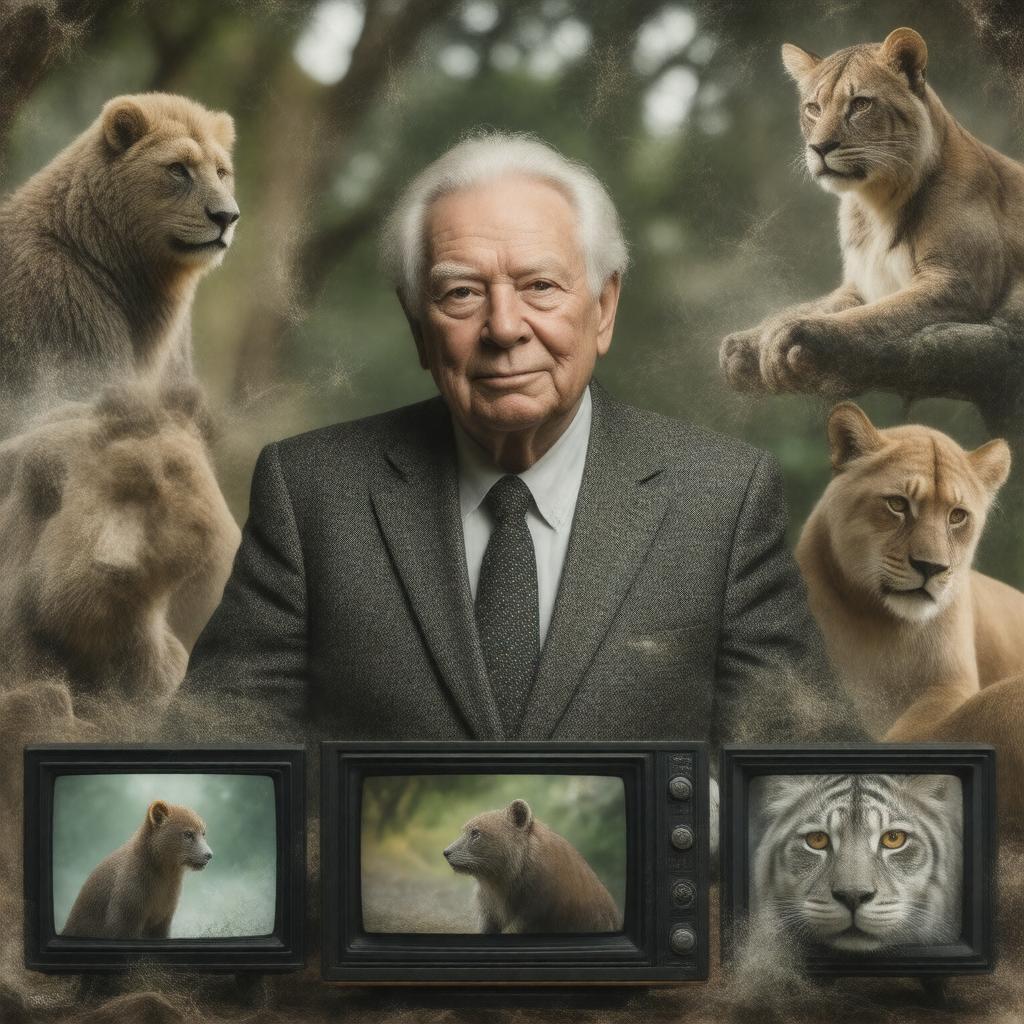 Click to view larger image AI-created image of Attenborough's Life Stories