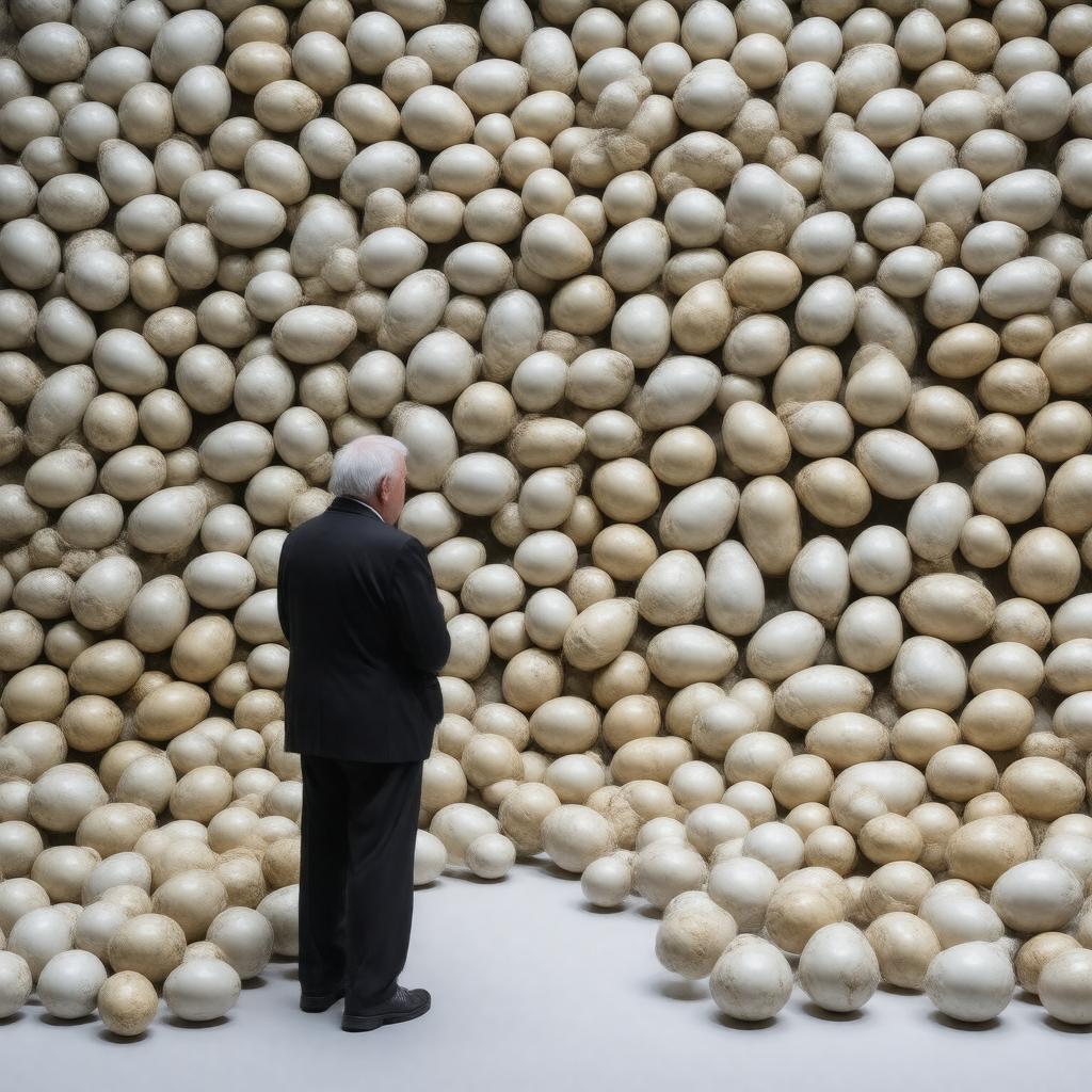 Click to view larger image AI-created image of Attenborough's Wonder of Eggs