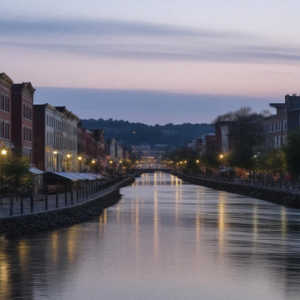 AI-created image of Attleboro, Massachusetts, USA